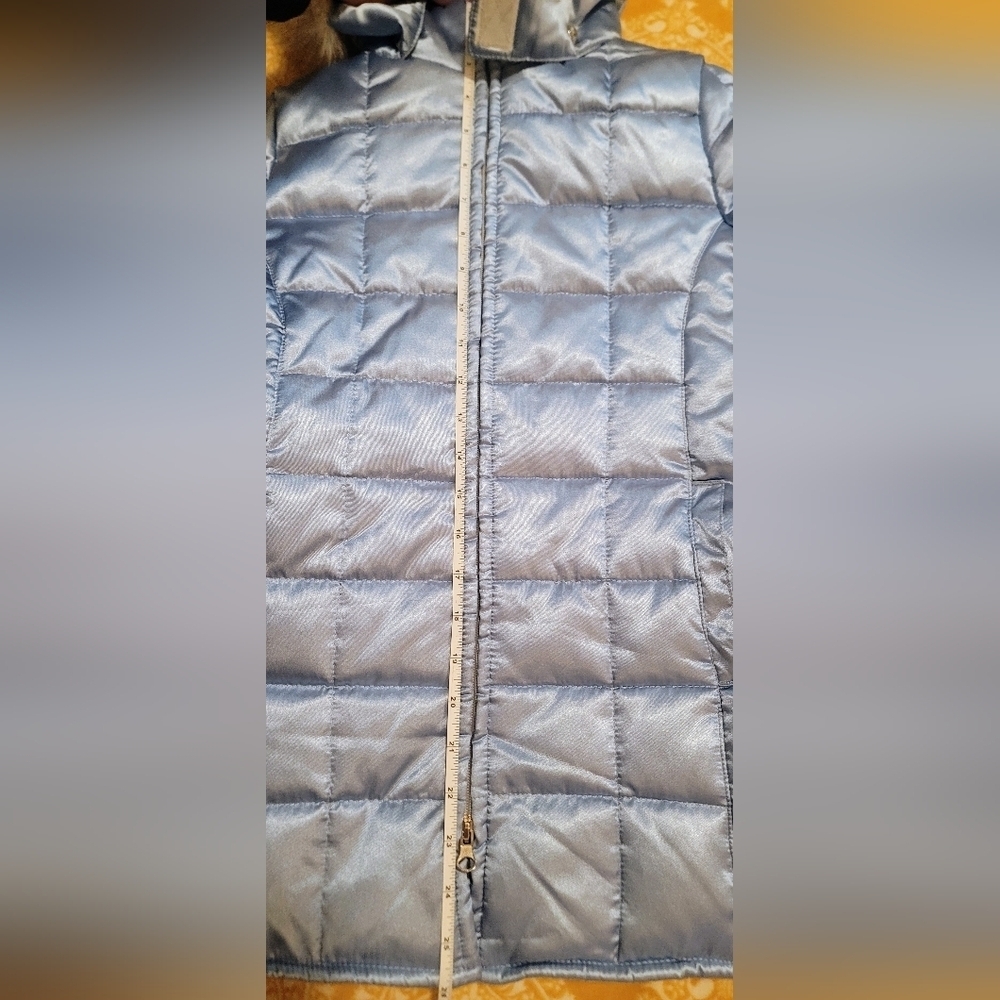 Vintage Y2K Kmart Brand EXTREME Girls 4/5 Blue Pearl Puffer Jacket 90s - Picture 12 of 16